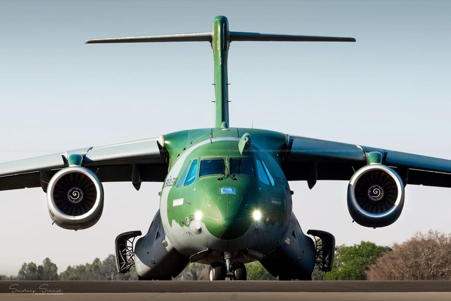 Embraer KC-390 — Aero India debut, Yelahanka — aviation photography by Mach One Aviation