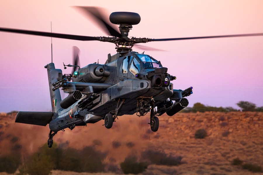 Boeing AH-64E Apache — Indian Air Force — aviation photography by Mach One Aviation