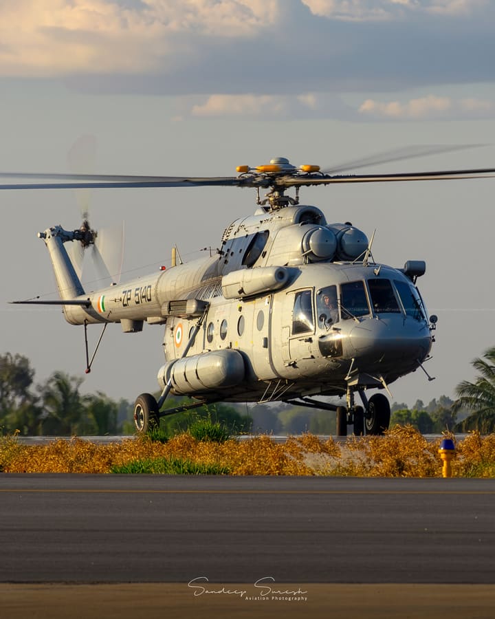 Mil Mi-17 — Transiting Yelahanka, Indian Air Force — aviation photography by Mach One Aviation