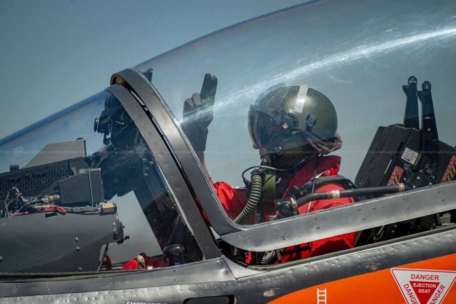 HAL IJT — In the Cockpit — Taxiing out for its display — aviation photography by Mach One Aviation