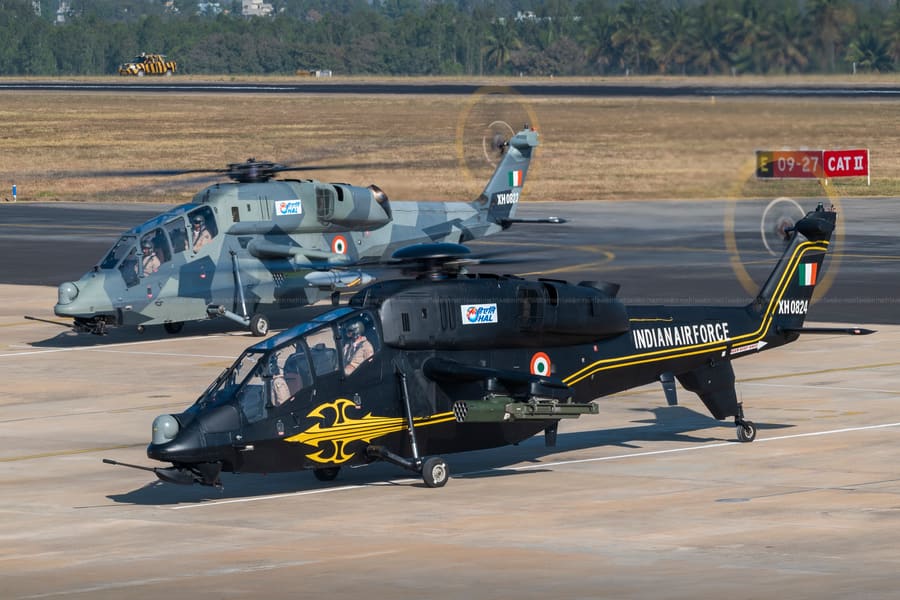 HAL Prachand LCH — Prototypes at Yelahanka, Indian Air Force — aviation photography by Mach One Aviation