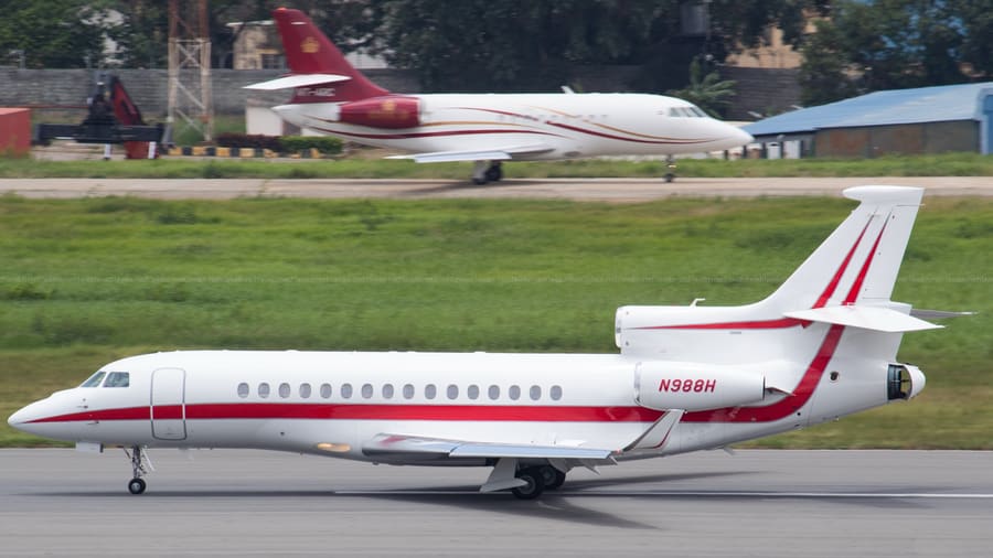 Two Falcons, One Frame — Dassault pair — aviation photography by Mach One Aviation